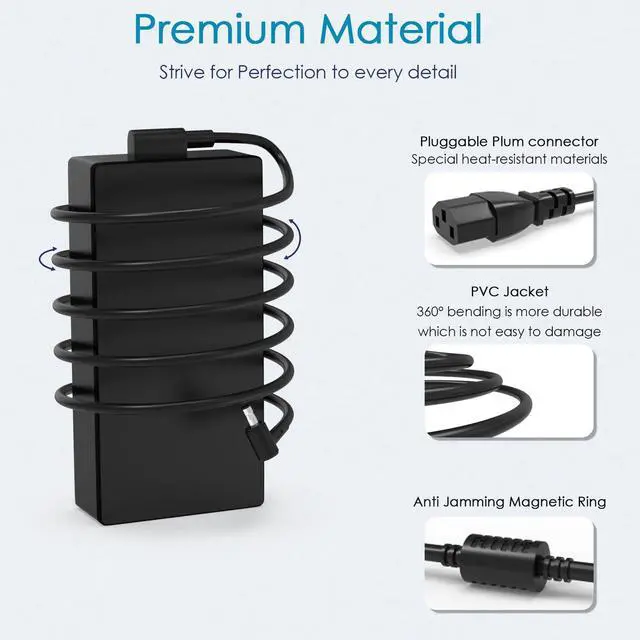 Alt view image 3 of 5 - 240W ADP-240EB B Zephyrus Charger for Asus Rog Zephyrus G16 GU605 GU603 G14 GA402 G15 GA503 M16 S17,Asus TUF Dash F15 A17 A15,ROG Flow X16 GV601 ASUS Power Adapter Pavilion x360 11 13 15
