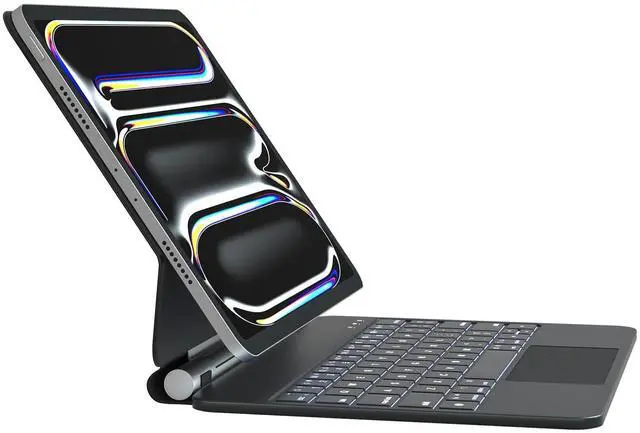 Main image of DVWDVW Keyboard Case for iPad Air 11 inch (M3 2025 /M2 2024) & iPad Pro 11 inch (4th/3rd/2nd/1st), Magic Keyboard Case for 10.9" iPad Air 4th/5th Gen,Multi-Touch Trackpad 7 Colors Backlight (Black)