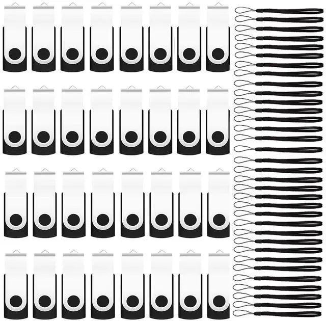 Main image of 1GB Bulk Flash Drive 200 Pack, EASTBULL USB 2.0 Flash Drives Bulk Thumb Drives Bulk USB Drive Pack (Black)
