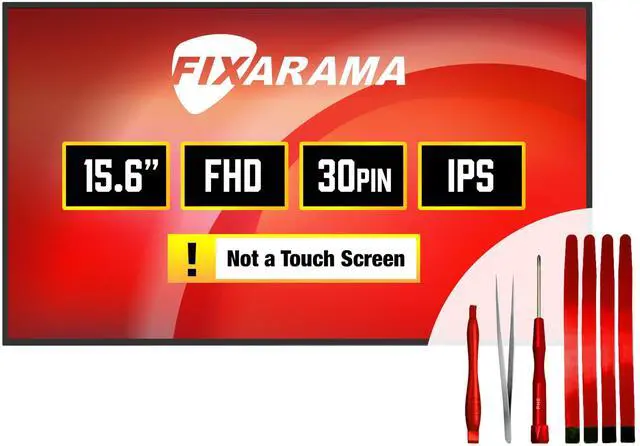 Main image of FIXARAMA Screen Replacement for Dell Inspiron 15 5510 P106F Grade A+ 30pin Non-Touch Matte FHD 1080p IPS 15.6" LED LCD Display with Tools Tape