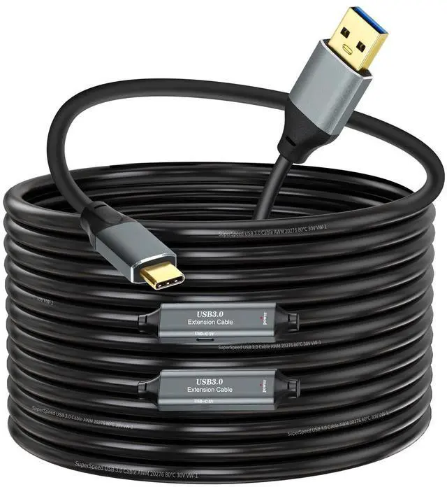 Main image of GOSYSONG USB 3.0 A to C Cable 30ft, 5Gbps Super Speed USB 3.0 Cable Compatible with VR,Xbox,Laptop,Camera,Docking Station,SSD and More