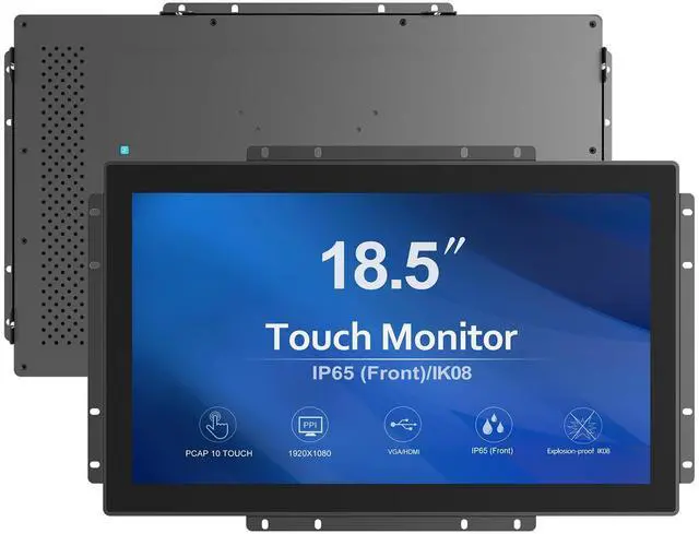 Main image of 1000 Nits High Brightness Industrial 18.5 Inch Open Frame Capacitive Touch Screen Monitor
