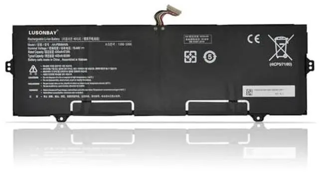 Main image of LUSONBAY AA-PBMN4VN Laptop Battery Replacement for Samsung Galaxy Book Pro 360 15 NP950XDB NP950XDB-KA1US NP950XDB-KB1US NP950QDB Series BA43-00398 BA4300398 BA43-00398A New Battery 15.44V/68Wh