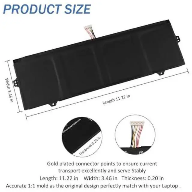 Alt view image 4 of 5 - LUSONBAY AA-PBMN4VN Laptop Battery Replacement for Samsung Galaxy Book Pro 360 15 NP950XDB NP950XDB-KA1US NP950XDB-KB1US NP950QDB Series BA43-00398 BA4300398 BA43-00398A New Battery 15.44V/68Wh