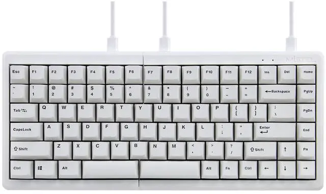 Main image of BAROCCOMiSTEL MD770 Classic White/BKF, TKL Ergonomic Mechanical Keyboard, Cherry MX, Split-Alice Layout, PBT DoubleShot Keycap, Mac/Windows OS Compatible (Red)