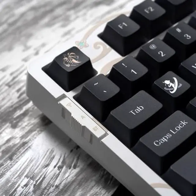 Alt view image 2 of 5 - GENSHIN IMPACT "Lonesome Transcendence Shenhe Mechanical Keyboard - Kailh Aurora Ice Cream Switches