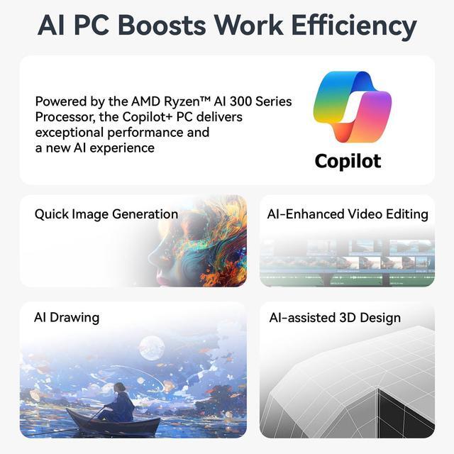 Alt view image 5 of 5 - Beelink SER9 Pro AI Mini PC, AMD Ryzen AI 9 365(73TOPS,10C/20T,5.0GHz), 32G LPDDR5X 8000MHz 1TB PCIe4.0 x4 SSD, AI PC AMD Radeon 880M NPU 50 AI Tops, Built-in MIC/Speakers/USB4/WiFi6/BT5.2/2.5G