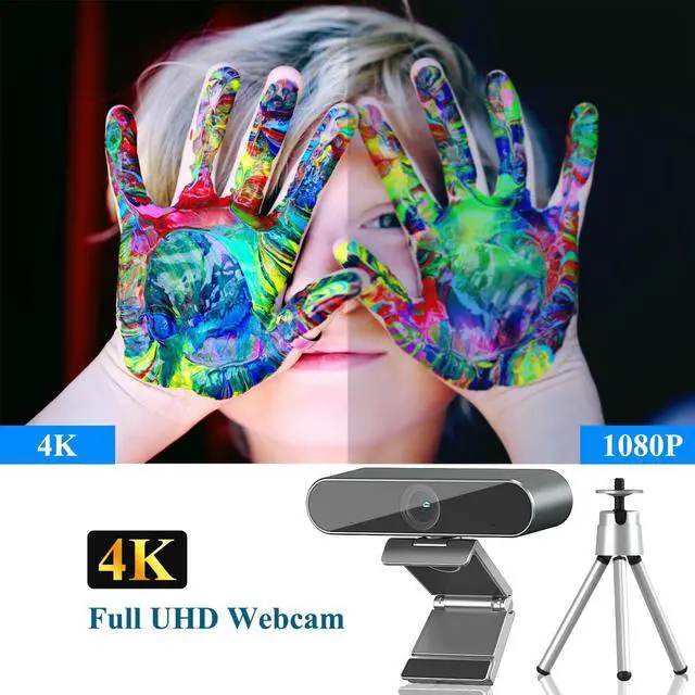 Alt view image 2 of 5 - LINGHUFOX Auto Framing USB Conference Camera for Interactive Whiteboard, TV and Computer Laptop, 4K Webcam with Microphone for Conferencing and Video Calling