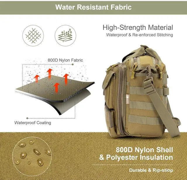 Alt view image 5 of 5 - Stypos Tactical Messenger Bag, 14 Inch Tactical Briefcase for Man Military Laptop Bag Messenger Shoulder Bag Flight Bags for Pilots Black