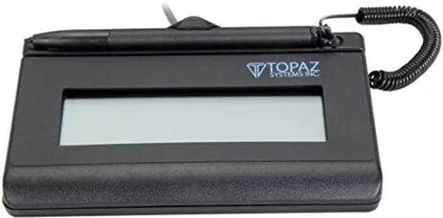 Alt view image 2 of 2 - Topaz T-LBK460-BSB-R SigLite LCD 1x5 Signature Capture Pad - Virtual Serial via USB