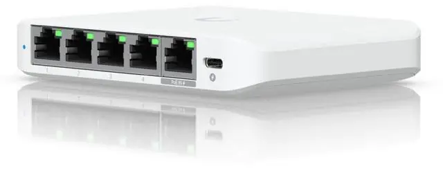 Alt view image 3 of 5 - Ubiquiti Flex Mini 2.5G 5-Port Switch [USW-Flex-2.5G-5]