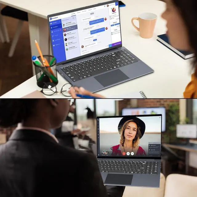 Alt view image 5 of 5 - Gaming Laptop i5, 16 inch Laptop Up to 3.60 GHz, Business Notebook Computer for 16GB RAM 512GB SSD, Full HD 1920X1200 Display Backlit Keyboard 180 Angle Opening for Business Work laptops WIFI 5 HDMI