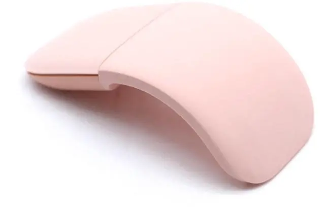 Main image of UnisonPet Arc Touch Mouse FHD-00001 Portable Foldable Silent Folding Mouse for Computer Mac OS Laptop Notebook (Pink)