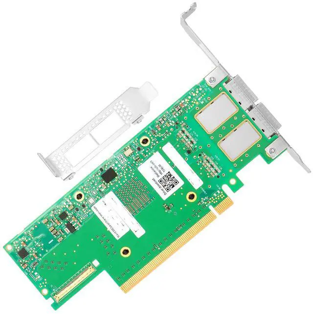 Alt view image 4 of 5 - Vogzone 200GbE Smart NIC Card for Mellanox MCX653106A-HDAT-SP, PCIe 3.0/4.0 x16 200Gb VPI Ethernet NIC with Mellanox ConnectX-6 Dx Chipset,Dual QSFP56 HDR IB Network Card Support RDMA