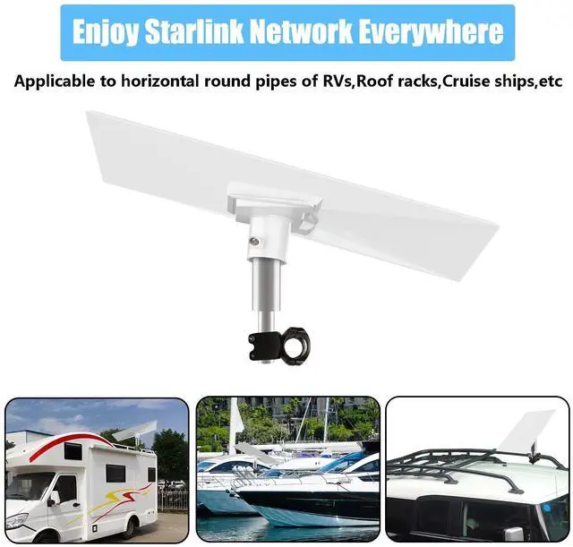 Alt view image 2 of 5 - WOFOLiFE Router Wall Mount for Starlink Gen 3 Mount for Starlink RV Mount, RV Ladder Starlink Gen 3 Mount