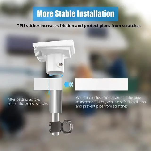 Alt view image 4 of 5 - WOFOLiFE Router Wall Mount for Starlink Gen 3 Mount for Starlink RV Mount, RV Ladder Starlink Gen 3 Mount