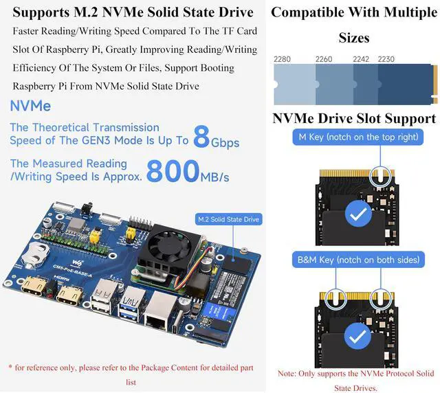 Alt view image 5 of 5 - Compute Module 5 Mini-Computer Kit with Compute Module 5 IO Board with PoE Feature + Metal Case + Power Supply Adapter+ CM5 Fan, Compatible with Raspberry Pi Compute Module 5 Lite/eMMC (9 Items)
