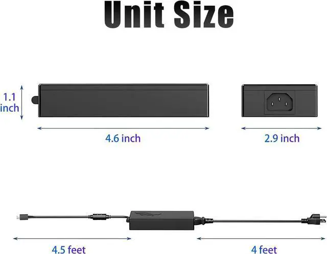 Alt view image 5 of 5 - 240W 230W Laptop Charger Compatible with MSI Stealth A16 AI+ 16 17 GS77, Alpha 17 C7V, CreatorPro 16 AI Studio A1V, Creator A16 16, Raider GE66 GE76, GP66 GP76 Leopard Power Supply Adapter