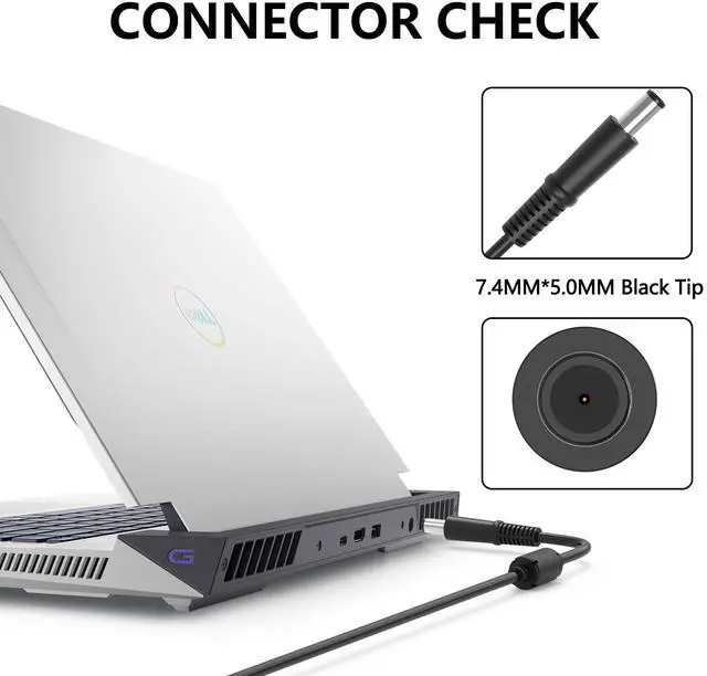 Alt view image 2 of 5 - 360W 18.46A 19.5V DA360PM230 AC Charger for Dell Alienwar M18 R2 Alienwar X16 R2 Alienwar x51 M18x Area-51m R1 R2 P45E P48E P38E Gaming Laptop Power Supply Adapter Cord