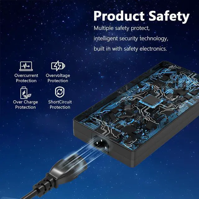 Alt view image 4 of 5 - 240W USB Tip Charger Compatible with MSI Stealth 17 A16 16 14 AI Studio/Mercedes AMG (13th Gen) GP66 GP76 Leopard GE76 GE66 Raider WE76 CreatorPro Z17 Z16P Z16 X17 A1VFG A1VIG A1VHG A1VGG A1VEG A1VFG