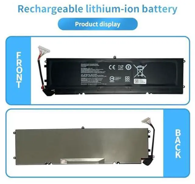 Alt view image 5 of 5 - RC30-0281 Laptop Battery Replacement for Razer Blade Stealth 13.3" 2018 2019 2020 GTX1650 Max-Q RZ09-02810 RZ09-02810E71 RZ09-02812E71 RZ09-02812E52-R3U1 RZ09-02812 RZ09-0310 RZ09-03100(11.55V 53.1Wh)