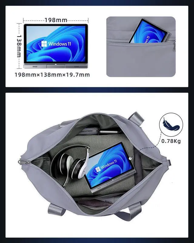 Alt view image 5 of 5 - KOOFORWAY 8 Inch Utral Pocket Pc Touchscreen Small Laptop,Windows 11 Pro Mini Computer for Business Students Outdoor, N150 12GB LPDDR5 512GB SSD Complimentary Stylus