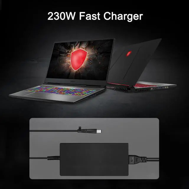 Alt view image 5 of 5 - 230W Charger Power Supply Compatible with Msi GE75 GL75 GP75 GP65 GE73 GE63 GT72 WT72 MS-17C5 MS-16P5 MS-16Q3 Comatible with Intel nuc kit NUC9i9 NUC8i7 pa-1231-12 FSP230-AJAN3