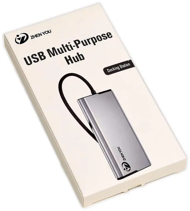 Alt view image 3 of 5 - ZYHB01,Type C/M to HDMI+USB3.0*3+ RJ45+PD Adapter: Docking Station USB to HDMI Adapter, USB C to PD Adapter, SM768 chip Supports HDMI Mirror ad Split Screen Operation Mode