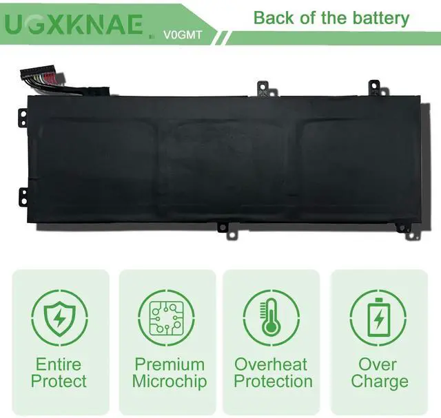 Alt view image 5 of 5 - UGXKNAE V0GMT Laptop Battery for Dell G7 17 Gaming 7700 Series 4K1VM W62W6 XYCW0 9TM7D NYD3W NCC3D TJDRR 0W62W6 0XYCW0 09TM7D 0NYD3W 0NCC3D 4KIVM 0TJDRR VOGMT GPM03 5XJ28 5D91C
