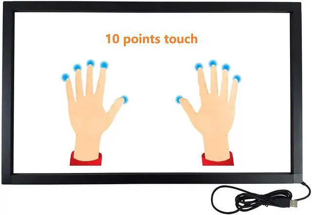 Alt view image 5 of 5 - Deyowo 42 Inch Interactive 10 Points Infrared IR Touch Screen Overlay Frame Free Driver