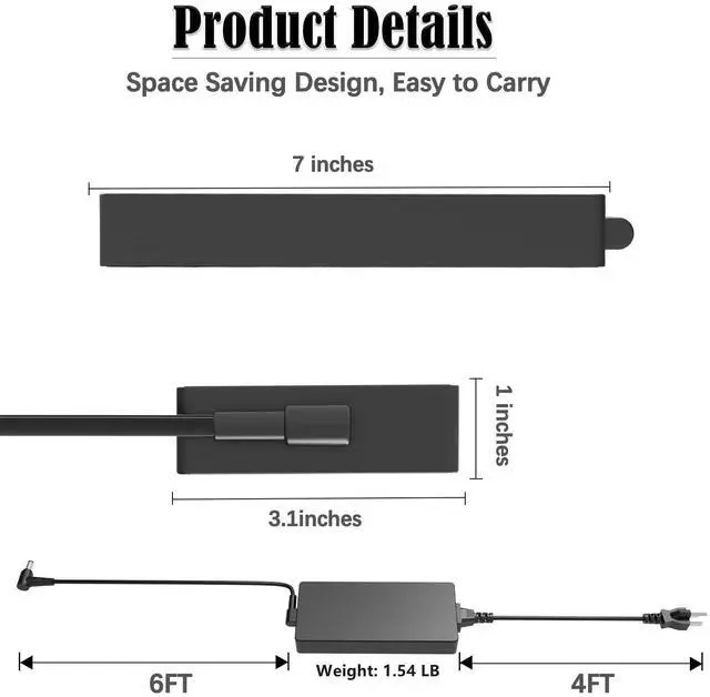 Alt view image 3 of 5 - 330W Slim AC Charger Adapter for ASUS ROG Strix Scar 16 17 18 G18 G634JY G634JZ G733PZ G733PY G733 G733CX G814JZ G814JI G834JY Zephyrus Duo 16 GX650PZ GX650PY A22-330P1A Laptop Power Supply Cord