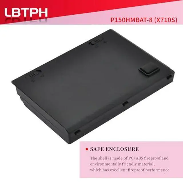 Alt view image 4 of 5 - LBTECH Compatible P150HMBAT-8 (6-87-X710S-4272) Laptop Battery Replacement for Clevo Sager P170EM P170HM Rock Extreme 786 Series 6-87-X710S-4271 6-87-X710S-4J7 6-87-X710S-4J72 14.8V 76.96Wh/5200mAh