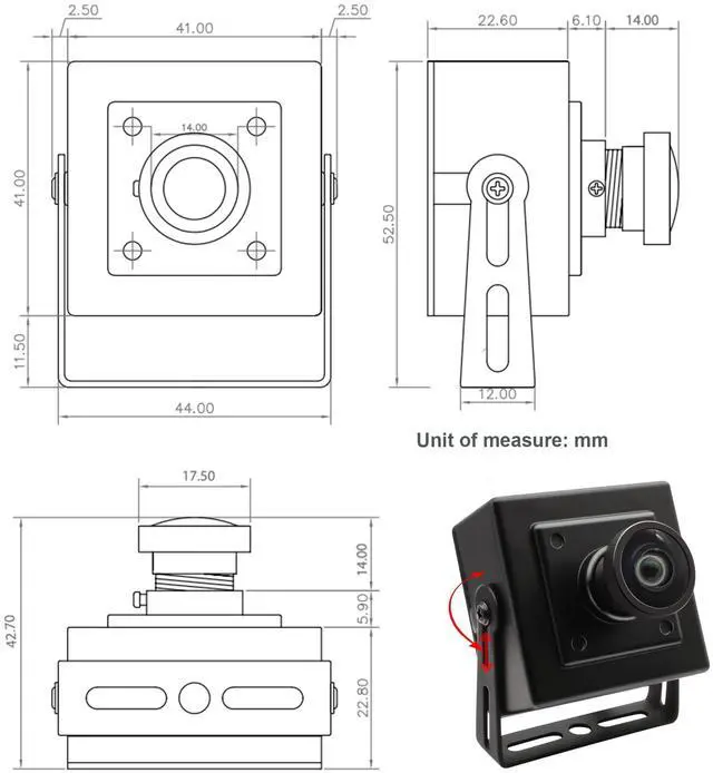 Alt view image 5 of 5 - SVPRO High Speed USB Camera for Computer,1080P/60fps,720P/120fps,360P/260fps,120 Degree Wide Angle, Machine Vision Industrial Lightburn Camera USB Security Cam for Windows Linux Android MacOS