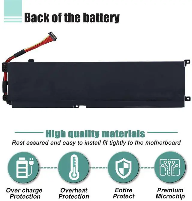 Alt view image 4 of 5 - RC30-0270 Laptop Battery Replacement for Razer Blade 15 Base 2018 2019 GTX 1660 Ti Base RZ09-0270 RZ090270 RZ09-0300 RZ09-03006 RZ09-03009 Series Notebook (15.4V 65Wh 4221mAh)