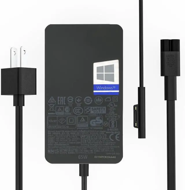 Main image of 65W Surface Pro Charger Compatible for Microsoft Surface Pro11 10 9 8 7+ 7 6 5 4 X Compatible 1769 1867 1868 1872 1873 1943 1951 2036 Laptop7 6 5 4 3 2 1 Supply Book3 2 1 AC Adapter Power Supply Cord