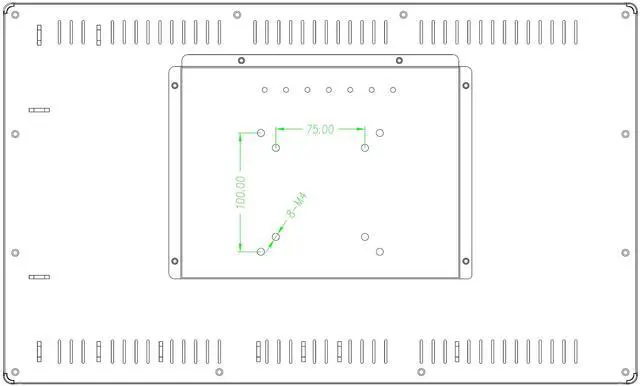 Alt view image 5 of 5 - DeYoWo 21.5 Inch Open Frame Touch Moniotor, P-Cap Touch Screen LCD Display,HDMI VGA USB Controller Interface for Kiosks and Mounting