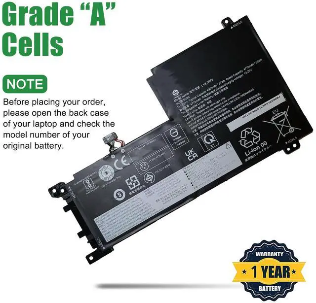Alt view image 4 of 5 - JIAZIJIA L19L3PF2 Laptop Battery Replacement for Lenovo IdeaPad 5 15ABA7 15ALC05 15ARE05 15IAL7 15IIL05 15ITL05 Series SB10W86961 5B10W86945 L19C3PF5 SB10W86938 5B10W86947 L19M3PF6 11.55V 57Wh
