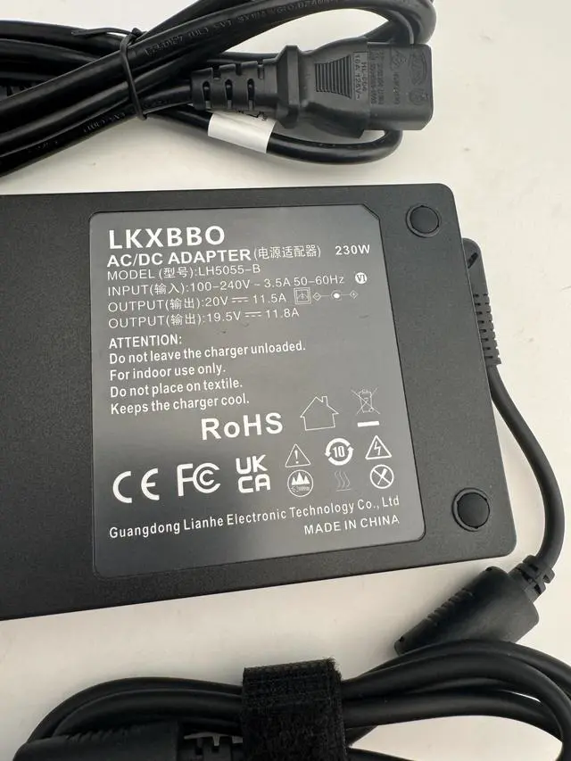 Alt view image 4 of 5 - AC Adapter Charger LKXBBO 230W Fit for Lenov Legion 5 7 5P C7 S7 Y540 Y545 Y740 Y730 Y900 Y910 Y920 Y7000 4X20E75111 GX20L29347 ADL230NDC3A ADL230NLC3A Thinkpad P73 P53 P72 P52 P71 P51 P70