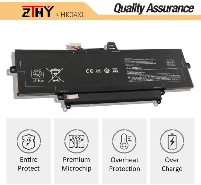Alt view image 5 of 5 - ZTHY HK04XL HK04054XL Laptop Battery Replacement for HP EliteBook X360 1030 G7 G8 EliteBook X360 1040 G7 G8 Series L82391-007 L82391-006 L82391-005 HSTNN-IB9H L79376-1B1 L79376-1B2 7.7V 54Wh 4-Cell