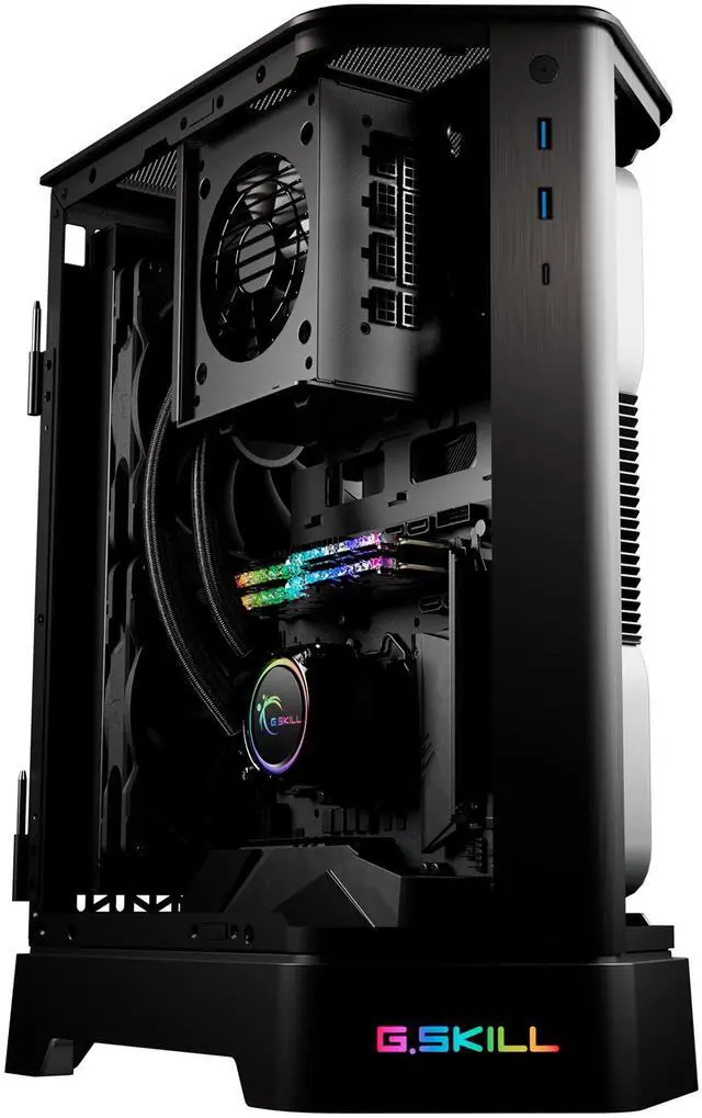 Alt view image 5 of 5 - G.SKILL Z5i Mini-ITX Curved Tempered Glass Case - Black (GC-MKGW1-Z5I)