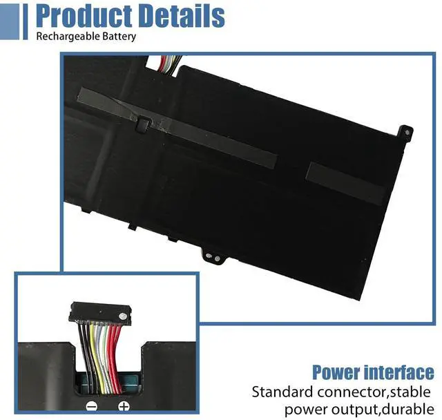 Alt view image 3 of 5 - VANPIR L19M4PH2 L19C4PH2 Laptop Battery Replacement for Lenovo Ideapad Yoga 9-14ITL5 82BG Series 5B10Z33895 SB10Z33898 7.68V 60Wh 7820mAh 4-Cells