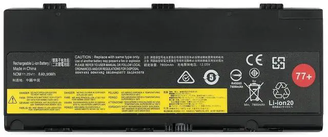 Main image of Yafda 77+ L17M6P51 Laptop Battery Compatable with Lenovo ThinkPad P50 P51 P52 Series Notebook 01AV477 SB10H45077 00NY492 01AV496 SB10K97634 SB10H45078 00NY493