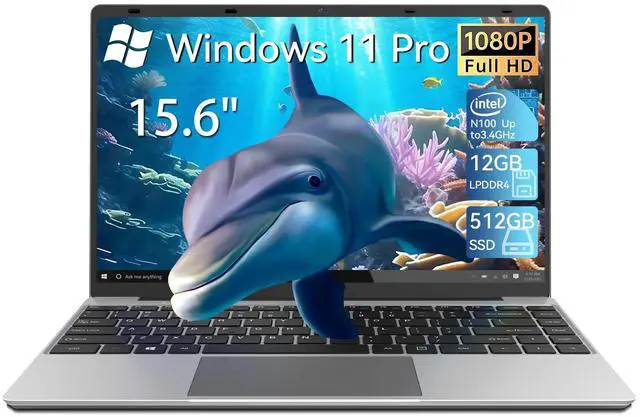 Main image of Gezoon 15.6 Inch Laptops, Windows 11 Laptop Computer with 12GB RAM 512GB SSD, Celeron N100 Quad-Core(Up to 3.4GHz), FHD IPS 1920x1080, HDMI, Type-C, USB 3.0, WiFi 6, BT 5.2, TF Card Reader, 6500mAh