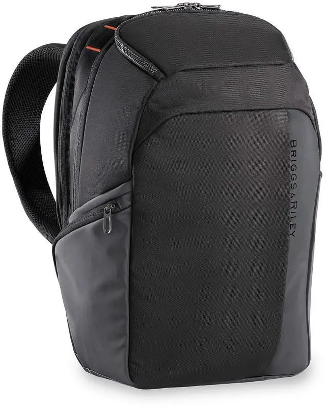 Main image of Briggs & Riley Cargo Backpack - Carry On Travel Backpack for Women & Men, Personal Item Bag, Self-Repairing Zippers, Padded Straps, Fits up to 15" Laptop - ZDX Collection, Black