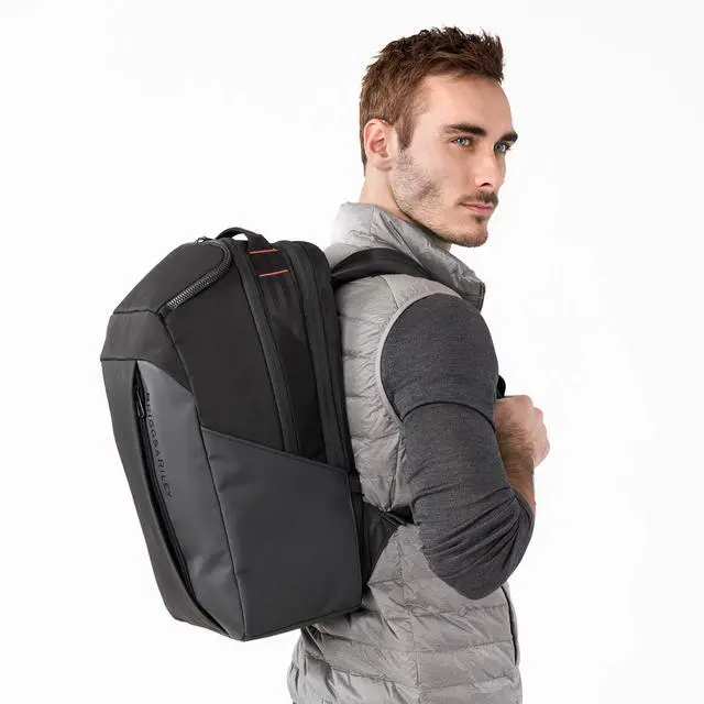 Alt view image 5 of 5 - Briggs & Riley Cargo Backpack - Carry On Travel Backpack for Women & Men, Personal Item Bag, Self-Repairing Zippers, Padded Straps, Fits up to 15" Laptop - ZDX Collection, Black