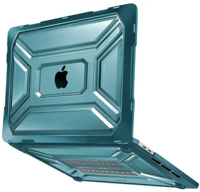 Alt view image 4 of 5 - MOSISO Compatible with MacBook Pro 13 inch Case M2 2025 2024 2023 2022 2021 2020 A2338 M1 A2289 A2251 with Touch Bar, Heavy Duty Plastic Hard Shell Case with TPU Bumper&Keyboard Cover, Deep Teal