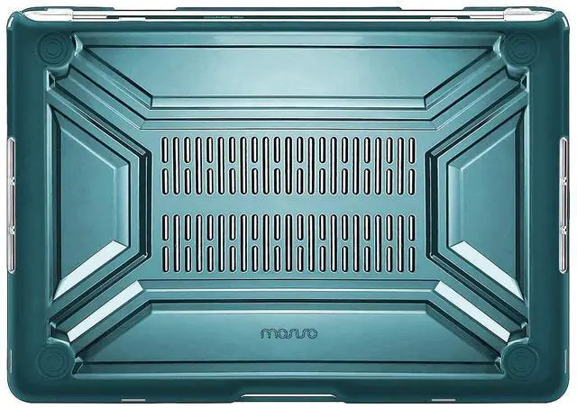 Alt view image 5 of 5 - MOSISO Compatible with MacBook Pro 13 inch Case M2 2025 2024 2023 2022 2021 2020 A2338 M1 A2289 A2251 with Touch Bar, Heavy Duty Plastic Hard Shell Case with TPU Bumper&Keyboard Cover, Deep Teal