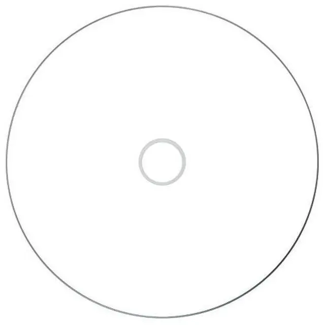 Alt view image 2 of 5 - 100 Pack Ritek Pro (Professional Grade) CD-R 52X 700MB White Thermal Hub Printable Blank Media Recordable Disc