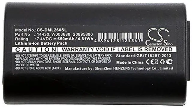 Alt view image 3 of 3 - VI VINTRONS LabelManager PnP Battery Replacement for DYMO 260P, 280, LabelManager 260,