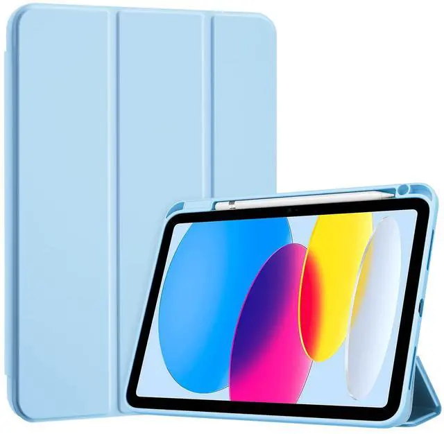 Alt view image 5 of 5 - ProCase iPad 10th Gen Slim Case with Pencil Holder 2022 Bundle with iPad 10th Gen 10.9 2022 Soft TPU Case